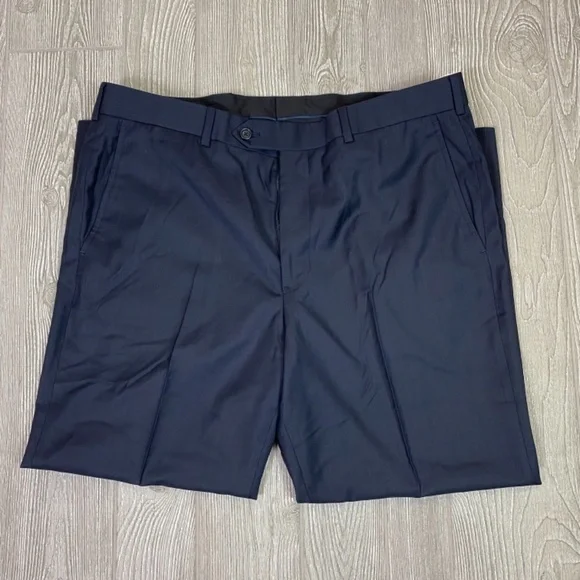 BROOKS BROTHERS Wool Hand Tailored Pants 38 Waist Navy Blue NWT's